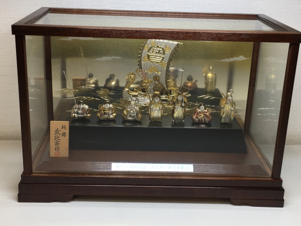 武比古作　純銀　七福神