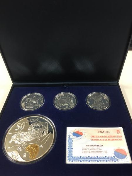 スペインユーロ銀貨プルーフセット