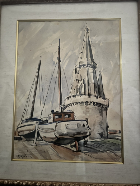 高価買取中！『荻須 高徳　水彩画　絵画　肉筆』をお買取り致しました。