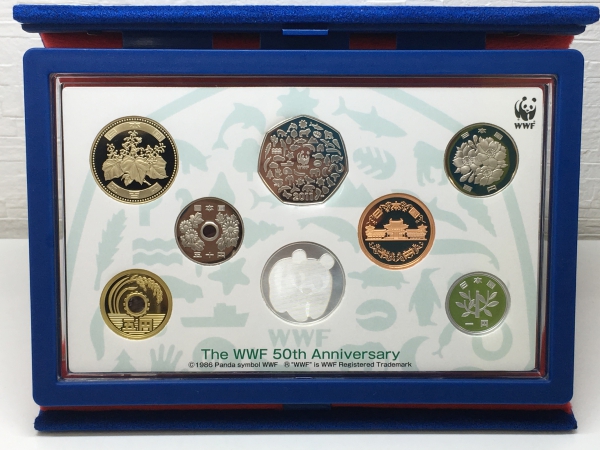 WWF設立５０周年」 日本・イギリス ２０１１年 プルーフ貨幣セット